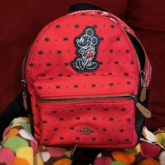 Coach Mickey Mouse Mini Backpack!! NWOT MSRP $350! - Picture 1 of 6